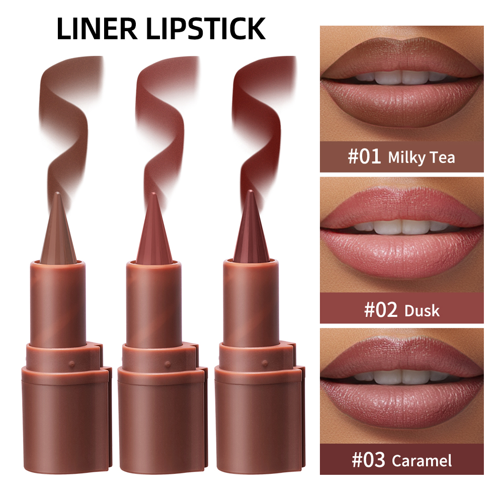 Matte Velvet Lip Tint Long Lasting - 5가지 색상 그라데이션 립 크레용 매트