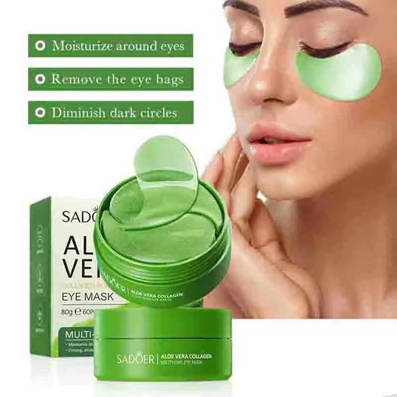 Collagen Under Eye Patches - 알로에 베라 콜라겐 아이 마스크, 다크