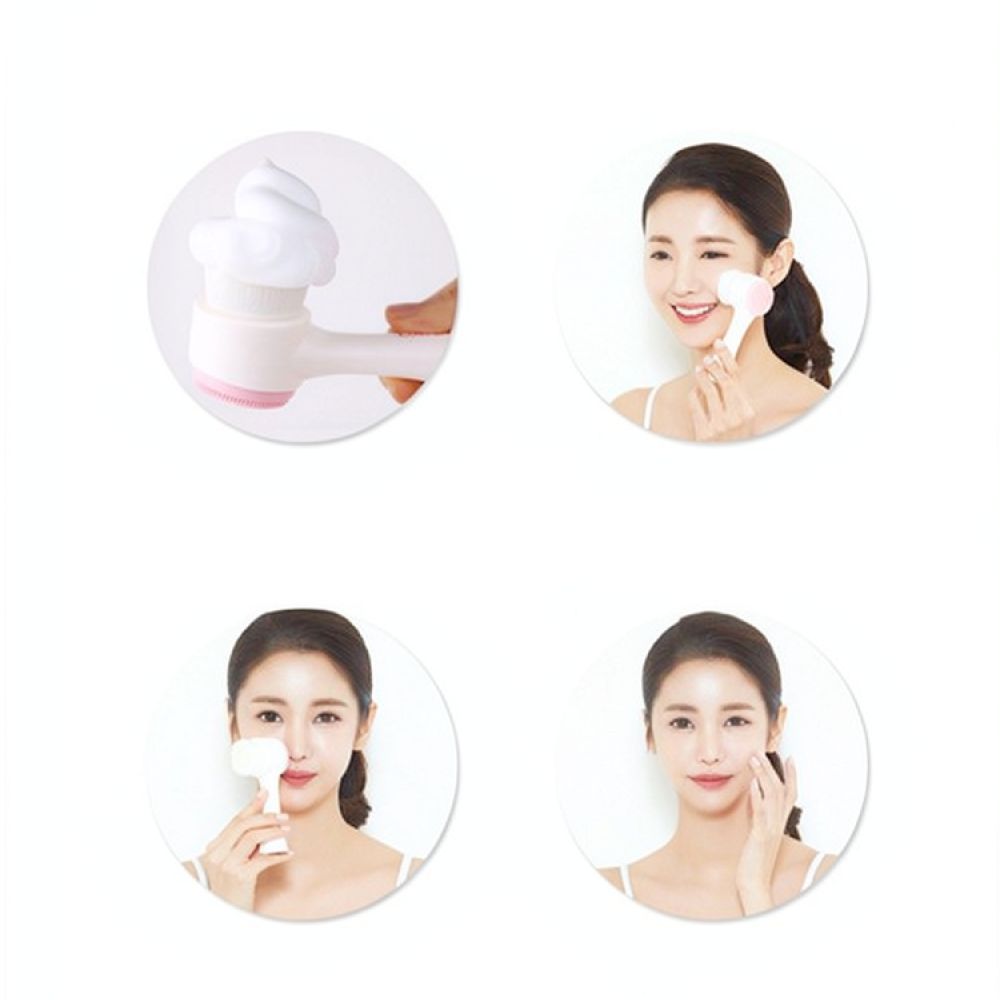 Silicone Face Scrubber Electric - 실리콘 소재의 양면 페이셜 클렌징 브러시,