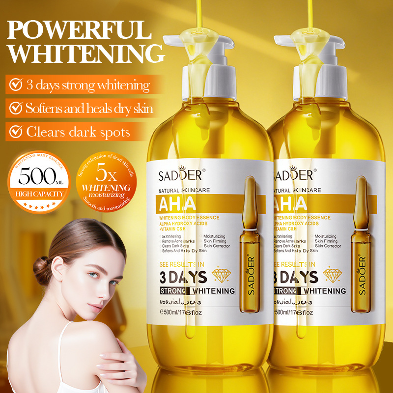 사도어 AHA 화이트닝 바디 에센스 500ml 보습 브 - Hyaluronic Acid Facial Serum 리뷰 및 가격