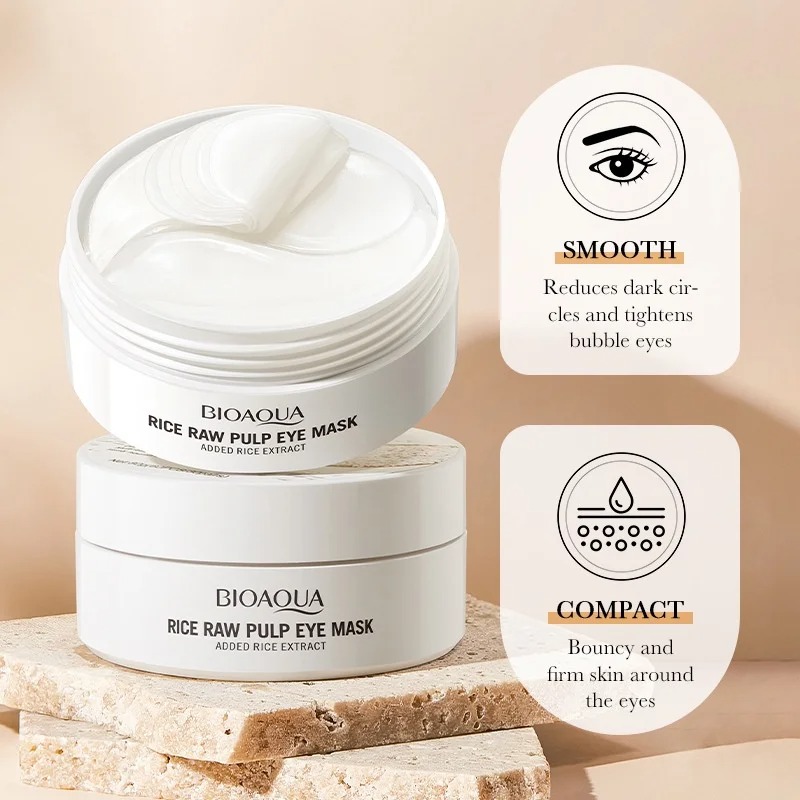 바이오아쿠아 쌀눈가마스크 60매 - 다크서클 완화, 잡 - Collagen Under Eye Patches 리뷰 및 가격