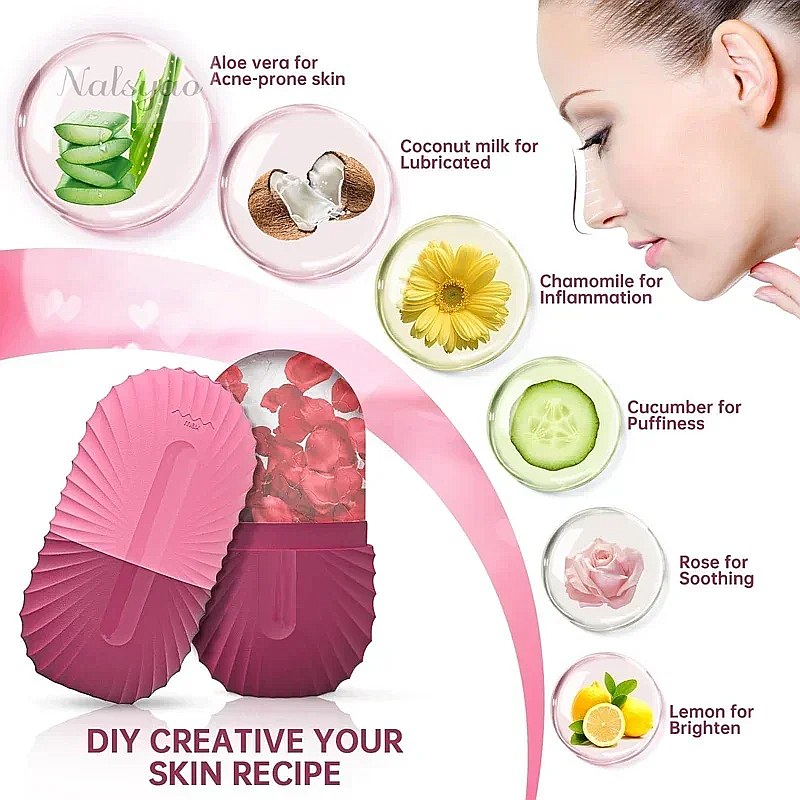 아이스 페이스 롤러 1개 실리콘 아이스 몰드 얼굴 마사 - Face Ice Roller Puffiness 리뷰 및 가격