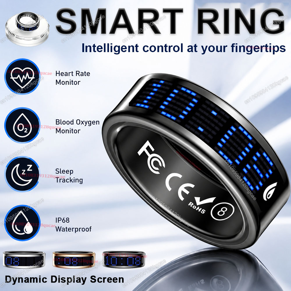 스마트 링 디스플레이 화면 터치, 통화 알림, 타스비흐 - Health Monitors 리뷰 및 가격