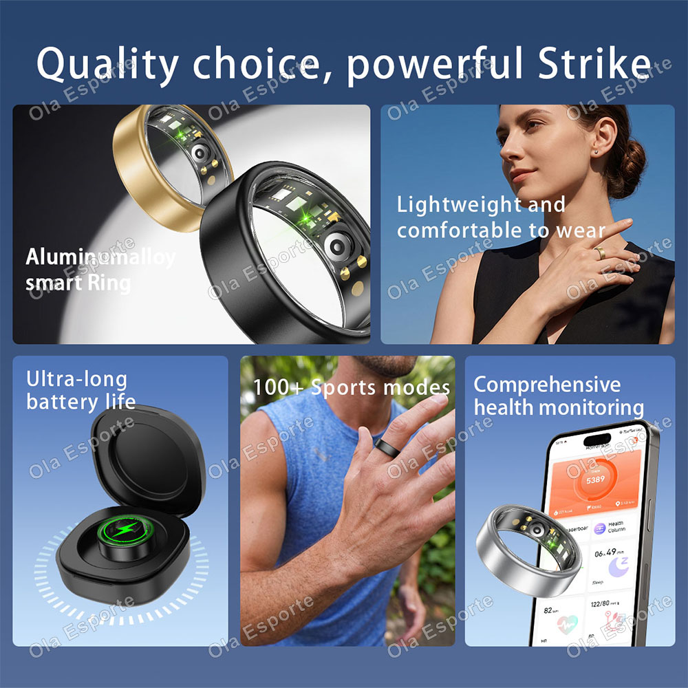 Ola Esporte 스마트 링 남성 여성 커플 스마트 - Health Monitors 리뷰 및 가격