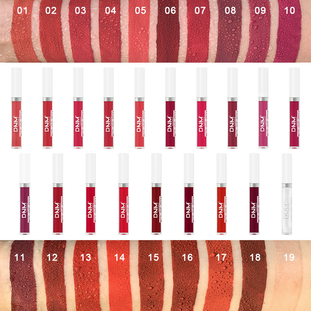 DNM 18 컬러 매트 벨벳 립글로스 방수성 오래 지속 - Matte Velvet Lip Tint Long Lasting 리뷰 및 가격