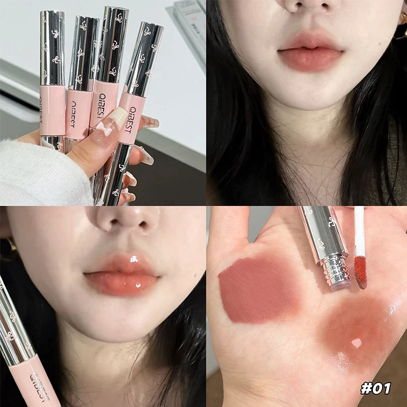 QIBEST 더블 헤드 매트 벨벳 리퀴드 립스틱 & 워 - Matte Velvet Lip Tint Long Lasting 리뷰 및 가격