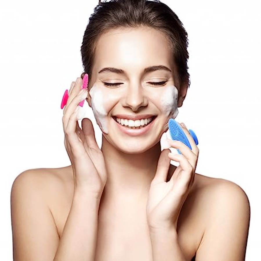 실리콘 세안 브러쉬 - 4개입 딥 클렌징용 페이스 스크 - Silicone Face Scrubber Electric 리뷰 및 가격