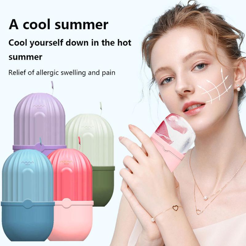 실리콘 아이스 큐브 페이스 롤러, 뷰티 스킨케어용 재사 - Face Ice Roller Puffiness 리뷰 및 가격