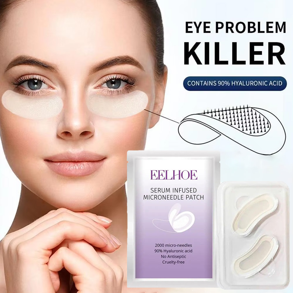 1쌍 마이크로니들 아이 패치 마스크 깊은 수분 공급을  - Collagen Under Eye Patches 리뷰 및 가격